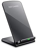 Keyiyou Wireless Charger Stand,10W Fast Qi Wireless Charger Stand Designed For Samsung Galaxy S10/S10+/S9/S9 Plus/S8/Note 8/5/S7,7.5W Wireless Charging Station For Xs Xs Max Xr X 8/8 Plus (No Adapter)