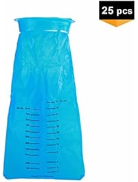 Q-daily Disposable Emesis Bag 1000 cc Vomit Bags 25 Pack Color Blue