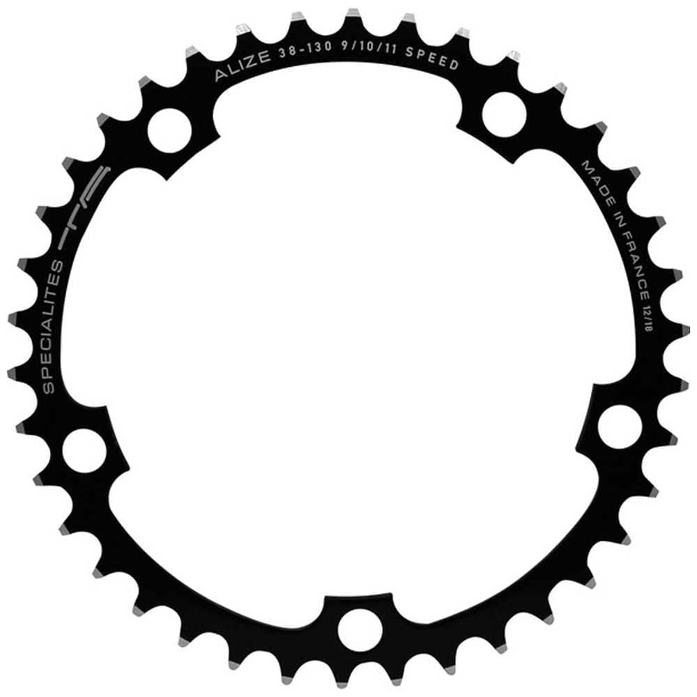 Spécialités TA Alize 130pcd 9/10 Speed Chainring, Black, Inner 40t