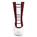 College Edition Men's Champ preformance Crew Sock, Crimson/White, Large 10-13