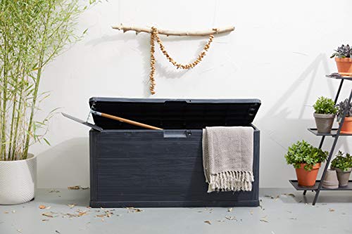 909 Outdoor Multifunktionale Gartenbox für draußen, Wetterfeste Auflagenbox für Garten, Balkon, Terrasse, Praktische…