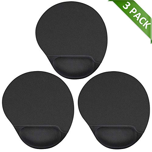 MROCO Mouse Pad with Gel Wrist Rest, Mousepad with Non-Slip PU Base Mouse Pad with Wrist Support Mousepad Wrist Rest Mouse Mat for VicTsing,Pictek,Logitech,Razer Mouse 9.84 X 8.66 inches 3 Pack - Thumbnail 6