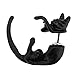 MANDI HOME Jewelry Punk Unique Fashion Womens Cute Lovely Leopard Cat Piercing Earring Danglers Ear Studs (Black Leopard)