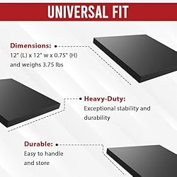 RV Leveling Jack Flex Pads 12" Heavy-Duty Rubber