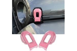 Hoolcar Hood Latch Lock Catch Brackets Cover for 2018-2021 Jeep Wrangler JL JLU & 2020-2021 Gladiator JT, Pink