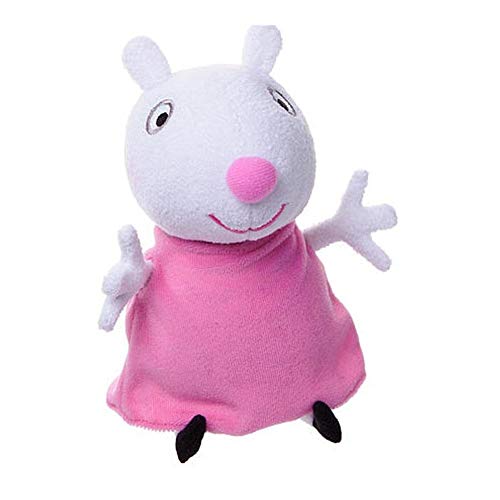 Jazwares 92663 - Peppa Wutz Luzie Locke Kuscheltier mit Sound, Weiche Plüschfigur ca 15 cm groß, Plüsch Figur zum…