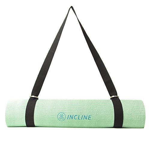 Incline Fit Anti Slip Printed Yoga Mat (4mm & 6mm) - Thick & Non Slip Exercise Mat for Yoga, Pilates, Stretching, Meditation, Floor & Fitness Exercises, Teal Mandala