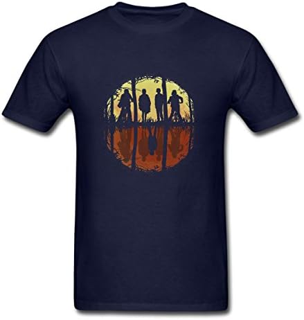 HUENS Friends Don't Lie Stranger Things Mens Cotton Graphic T-Shirt Navy Size L