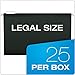 Pendaflex Recycled Hanging Folders, Black, Legal