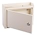 Adir Suggestion Box with Slot and Lock - Money Drop Box with Lock, Cash Dropbox - 9.8x7.5x3.4 Inches Wall Mount Donation Box - Metal Deposit Box in White