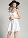 Choies Women's White Plunge V-Neck Angel Wings Open Back Skater Cami Mini Dress