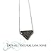 Essential Oil Diffuser & Aromatherapy Necklace | Triangle Lava Bead Jewelry | Stainless Steel Chain … (Silver Stainless Chain)