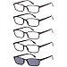 Gamma Ray Reading Glasses - 5 Readers for Men Women - w Reader Sunglasses - 2.00
