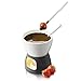 BOSKA Tea Light Tapas Fondue Set for Cheese or Chocolate, Explore Collection, White