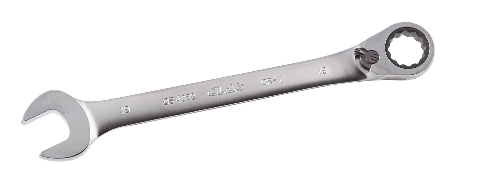 CLAS Equipements OS 4032 Reversible Ratchet Wrench 15° 19mm