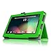 Fintie Premium PU Leather Case Cover for 7 Inch Tablet inclu. NeuTab N7 Pro/NeuTab N7S Pro 7, Alldaymall 7 (Third Generation) / A88X 7, iRULU X37, Dragon Touch Y88X 7, TOPELOTEK 7, Green