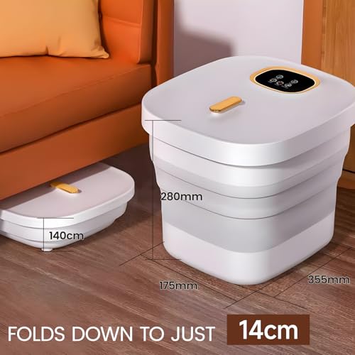 Collapsible Foot Spa with Heat,Remote Temperature Control and Bubble,Foot Bath Tub with 6 Massage Rollers,Timer Multiple Level Heating, Electric Pedicure Foot Spa Machine for Feet Care