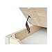 IC International Concepts Table with Lift Up Top for Storage Solid Real Wood, Sturdy Parawood, Minimum Assembly, 33.1 X 24 X 22.2, Unfinished