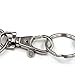Foxnovo 20 Sets of Large-sized Detachable Swivel Lobster Clasps Keychains 25mm Key Rings key ID tags (Silver)