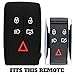 KeyGuardz Keyless Entry Remote Car Smart Key Fob Outer Shell Cover Soft Rubber Case for Jaguar XF XJ XK X S-Type Vanden Plas