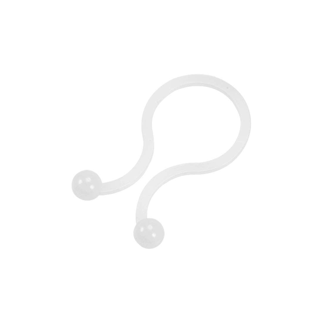 sourcing map Twist Lock Cable Wire Ties Nylon U Shape Save Place 14.2mm Dia White 50pcs