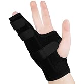 ZRNVLGH Metacarpal Finger Splint Hand Brace - Pinky Ring Finger Immobilizer For Boxer Fractures -Fit for Both Left or Right Hand (Medium)
