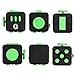 Fidget Cube Relieves Stress And Anxiety for Children and Adults Anxiety Attention Toy (Black&Green)