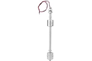 FOCKET Float Switch,DC 0~110V Stainless Steel Double Ball Float Switch Water Level Controller Sensor Switch for Water Tank,Pool,Sink,Fish Tank,etc (200mm)