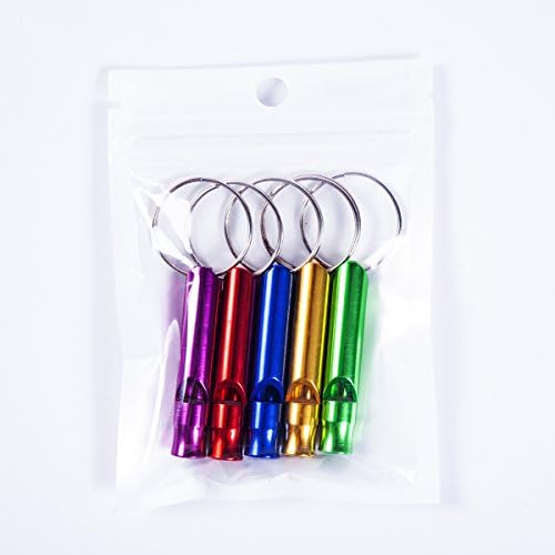 RONGFA Outdoor help whistle in seven colors, camping essential, 7-pack
