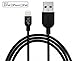TopG Apple MFI Certified - Lifetime Warranty - High-Speed Lightning to USB Cable 3.3ft / 1m for iPhone 5s / 5c / 5, iPad Air / mini / mini2, iPad 4th generation, iPod 5th generation, and iPod nano 7th generation Charging and Syncing - Premium MFI Quality (Black)