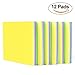 Innospo Sticky Notes 3x3 inches, 12 Pads, 100 Sheets/Pad, 1200 sheets, Spring Colors Self-Stick Notes for Home, Office (Green, Pink, Blue, Yellow in One Pad)