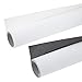 U.S. Art Supply Twin Pack of White & Carbon Graphite Transfer Paper Rolls, 16