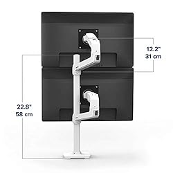 Ergotron – LX Vertical Stacking Dual Monitor