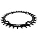 CYSKY Narrow Wide Chainring Oval 104BCD 32T 4 Bolts Bike Single Speed Chainring Perfect for Most Bicycle Road Bike Mountain Bike BMX MTB Fixie Track Fixed-Gear Bicycle (Black)