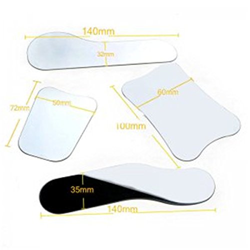 Dental 1-sided Intraoral Orthodontic Mirror Stainless Steel Photographic Mirror with 2 pcs Cheek Retractors Lip Opener