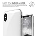 elago Cushion Series for iPhone Xs case, iPhone X Case [Upgrade Version] - Anti-Smudge Coat Shock Absorbing TPU Protective Cover for Apple iPhone Xs (2018), iPhone X (2017) - White