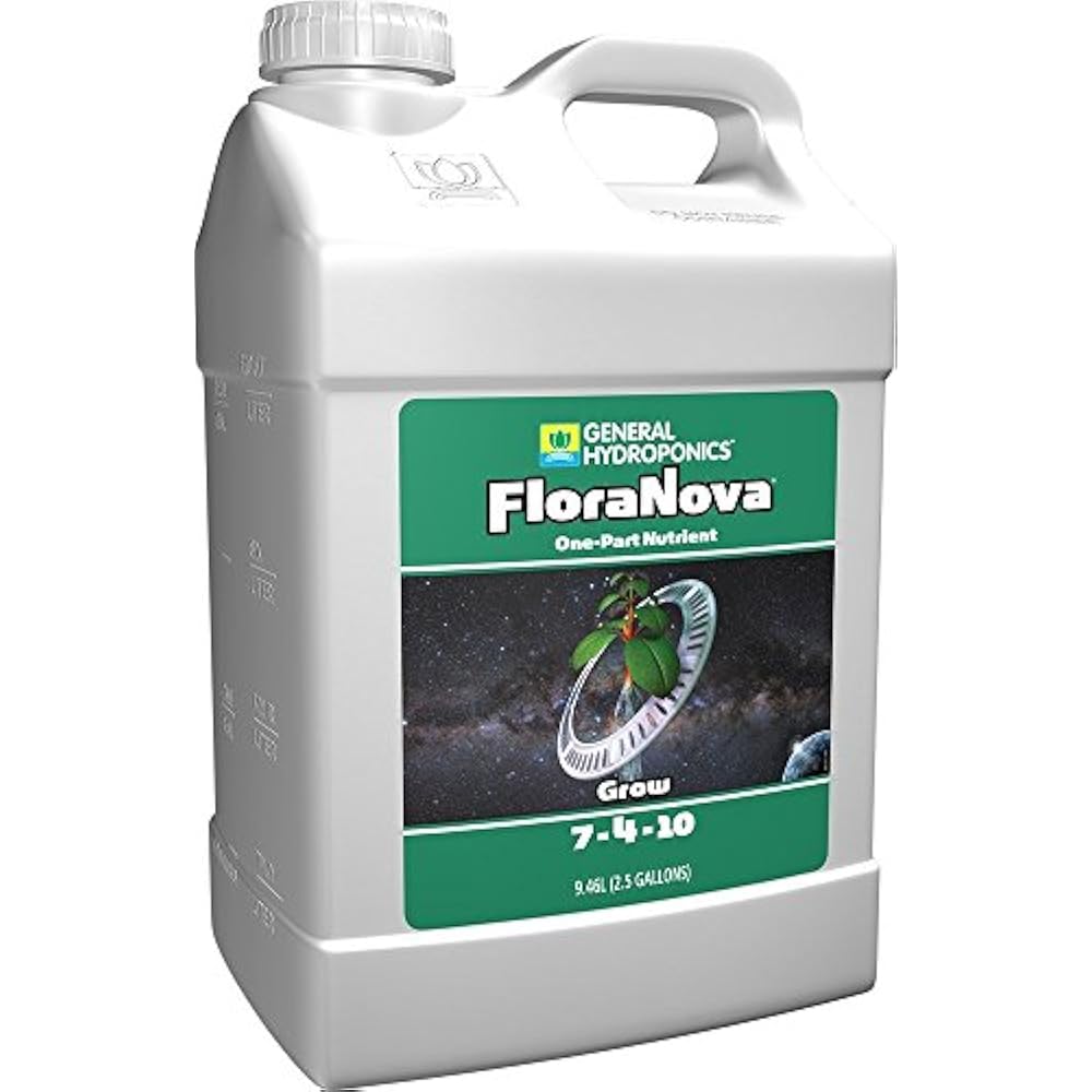 General Hydroponics 718807 Flora Nova Grow Fertilizer, 2.5 Gal, Gallon Garden eBay