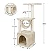 YOHOZ 36in Deluxe Cat Tree Climbing Tower Condo House | Cat Activity Tree with Sisal Scratching Posts for Kitten Activity Centre Playhouse, Pet Furniture Cat Tower | Padded Condo | Tunnel | Mouse Toy