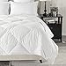 downluxe Lightweight White Down Comforter King Size - Down Duvet Inserts,230 Thread Count 550+ Fill Power,100% Cotton Shell Down Proof with Tabs