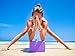 1 Blue and Light Blue Bicolor Yoga Block - 9 Inches by 6 Inches by 4 Inches
