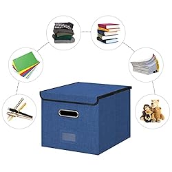 Forlogic File Box Organizer with lid, Collapsible