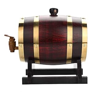 Vat wijn eiken vat – vintage hout eikenhout wijnvat voor bier whisky rum port, eiken vaten (maat : 1.5L)