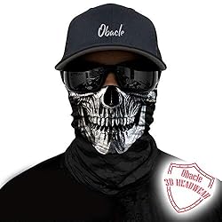 Obacle Skull Face Mask Half for Dust Wind UV Sun