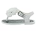 Stepping Stones Girls Jelly Sandals Jelly Shoes Glitter Flower Thong Sandals Flip Flops