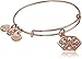 Alex and Ani Amazon Exclusive Snowflake Bangle Bracelet, Shiny Rose Gold