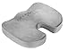 Epic Comfort Coccyx Orthopedic Memory Foam Office Chair and Car Seat Cushion for Back Pain and Sciatica Relief (Gray)