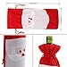 Gizhome 10 Piece Santa Claus Christmas Drawstring Red Wine Bottle Cover Bags for Home Dinner Party Decoration Table Decor X-Mas Gift