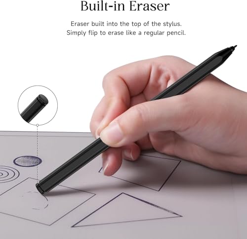 Stylus Pen for Remarkable 2, EMR Pencil with Eraser, 4096 Pressure Level, Palm Rejection & Magnetic Adsorption, Digtal Pen Compatible with Remarkable 2/1/Kindle Scribe