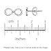 Spoil Cupid 925 Sterling Silver Symbol Infinity Stud Earrings