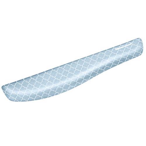 Fellowes PlushTouch Wrist Rest with FoamFusion Technology, Gray Lattice (9549801)